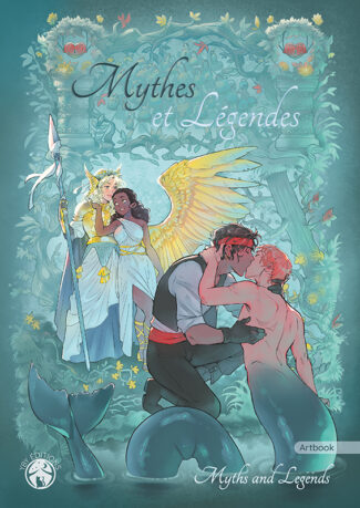 Couverture de "Mythes et légendes", artbook, dessin de Miyuli, YBY Éditions.