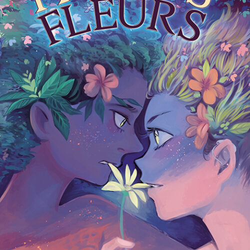 Couverture de "Histoires de fleurs", dessin de Caly, YBY Éditions
