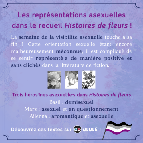 Les représentations asexuelles dans le recueil « Histoires de fleurs » !