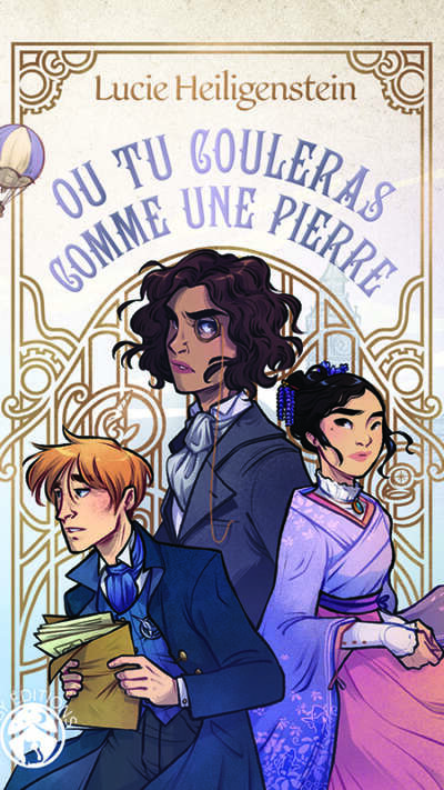 Couverture de "Ou tu couleras comme une pierre", par Lucie Heiligenstein, dessin de Feilyn, YBY Éditions