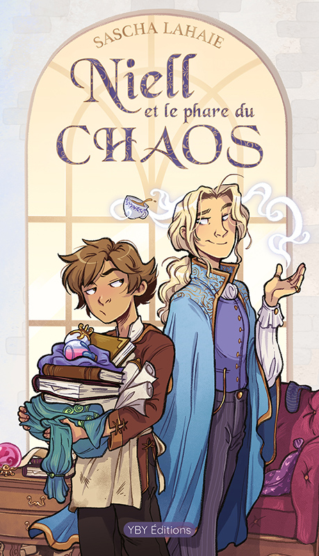 Couverture de "Niell et le Phare du chaos", par Sascha Lahaie, dessin de Feilyn, YBY Éditions