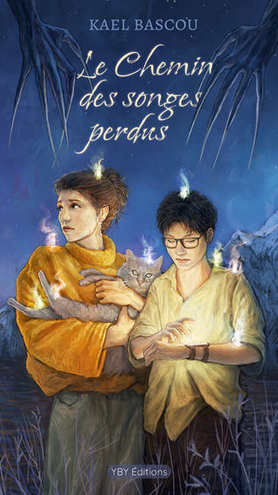 Couverture de "Le Chemin des songes perdus", par Kael Bascou, dessin de Iris Sini F., YBY Éditions